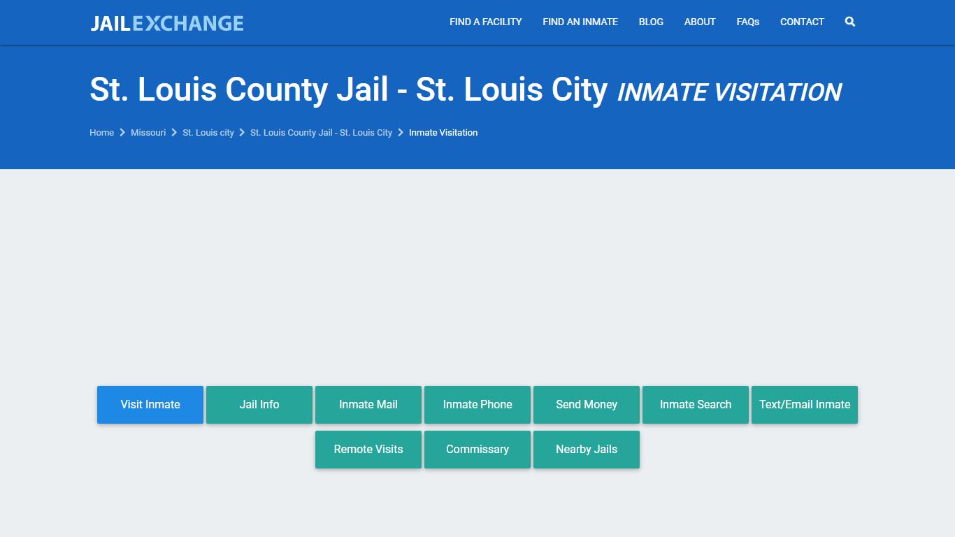 St. Louis County Jail - St. Louis City Inmate Visitation - JAIL EXCHANGE